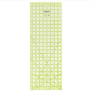 Omnigrid Omnigrip Ruler, 8-½" x 24", Clear